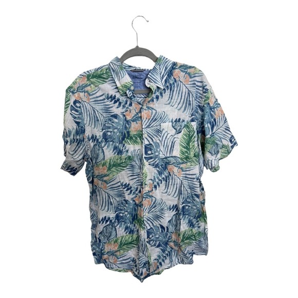 Izod Vintage Hawaii Print Casual Button Down Men's Shirt Size Large - Picture 1 of 6